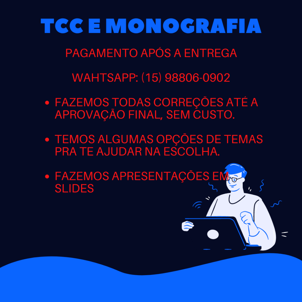 Comprar TCC em São Paulo - Pagamento após a entrega.